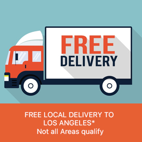 <p><span>FREE LOCAL DELIVERY TO LOS ANGELES* Not all Areas qualify</span></p>